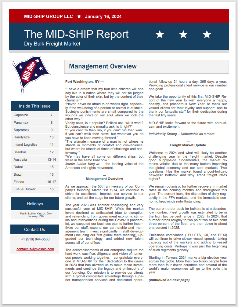 The MID-SHIP Report - 2024-01-16